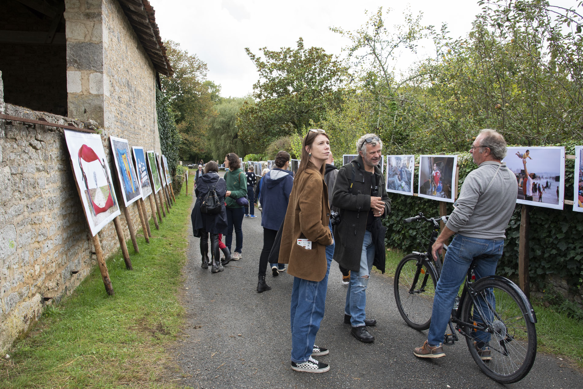 Tour des expos à vélo du président