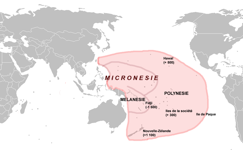 carte de la Micronésie